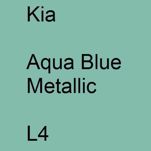 Kia, Aqua Blue Metallic, L4.